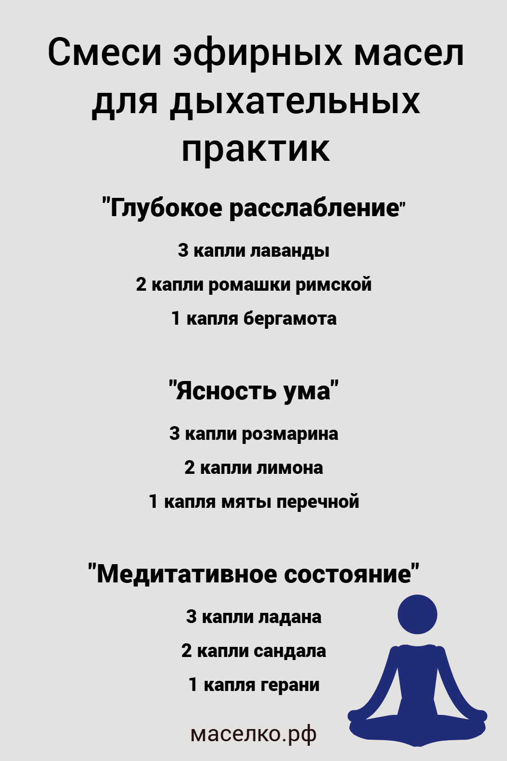 Смеси эфирных масел для дыхательных практик