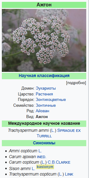 Эфирное масло ажгона